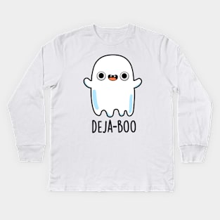 Deja Boo Cute Ghost Pun Kids Long Sleeve T-Shirt